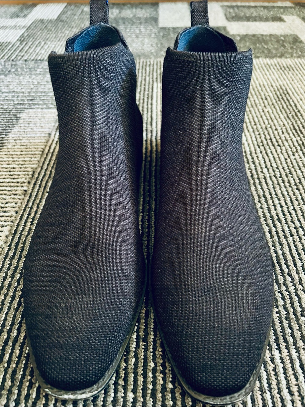 Rothy's Black The Merino Wool Chelsea Flat Ankle Boots, size 10 EU 41 - Picture 2 of 13